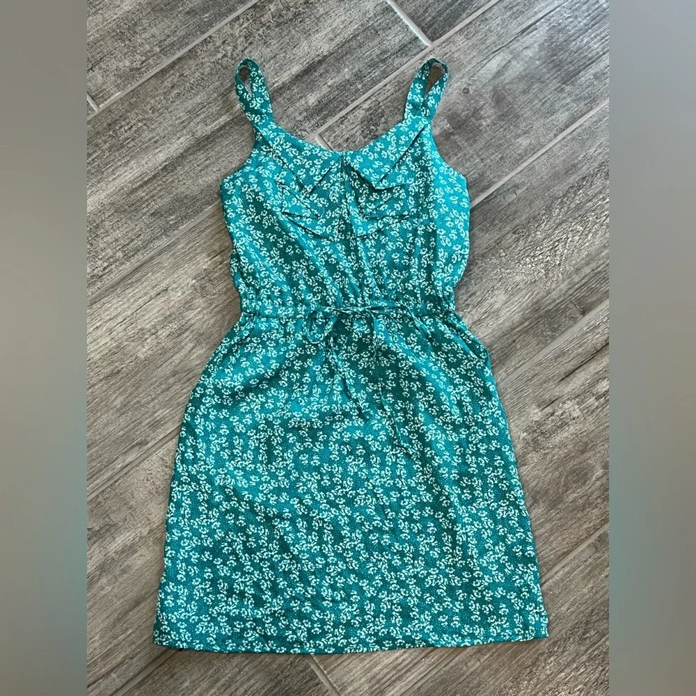 BeBop Floral Print Dress Sleeveless Casual Sundress Summer Dress Green Size 7/8